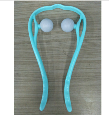 6-Roller Cervical Neck Massager with Natural Jade Scraping Board